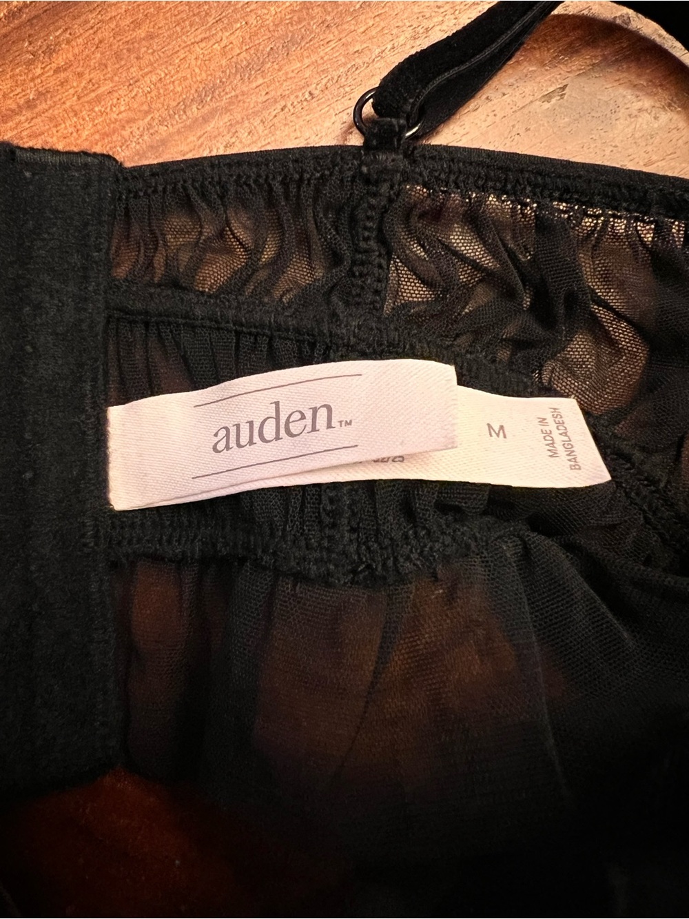 Auden Black Sheer Ruffle Bralette - Picture 4 of 4